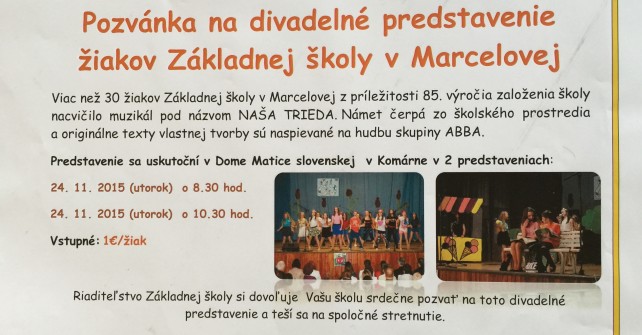 Naša trieda-školský muzikál